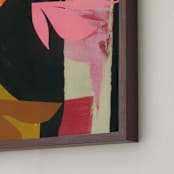 "Blaze" - Art Print in Pretty Pink by cyrille gulassa - Frame Close-up