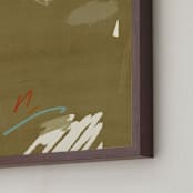 "Room 3 II" - Art Print in Earth Brown by Shiho Whitehead - Frame Close-up