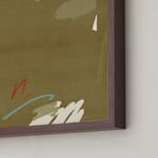 "Room 3 II" - Art Print in Earth Brown by Shiho Whitehead - Frame Close-up
