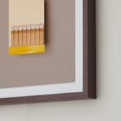 "Unstruck Yellow" - Art Print in Color Match Yellow by Andrew McClintock - Frame Close-up