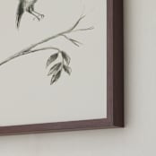 "Birds II" - Art Print in Sand by Teju Reval - Frame Close-up