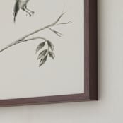 "Birds II" - Art Print in Sand by Teju Reval - Frame Close-up