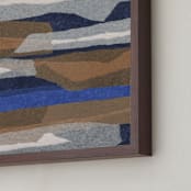 "stormy strata" - Art Print in cobalt by Carrie Moradi - Frame Close-up
