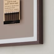 "Famous Food Black" - Art Print in Barbeque Black by Andrew McClintock - Frame Close-up