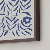 "Bloom 2" - Art Print in Denim by Kelly Watkins - Frame Close-up