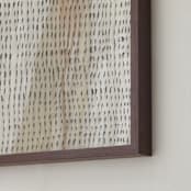 "Rhythm Disrupted" - Art Print in Muted Walnut by Luci Power - Frame Close-up