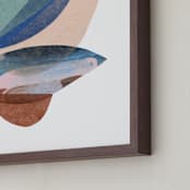 "tropical flora" - Art Print in rainbow by Carrie Moradi - Frame Close-up