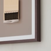 "Unstruck Silver" - Art Print in Color Match Silver by Andrew McClintock - Frame Close-up