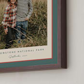 "Ribbon Frame: Portrait Framed Photo" - Framed Photo in Sprig by Carolyn MacLaren - Frame Close-up