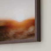 "Warm Summer Light" - Art Print in Burnt Orange by Tanya Val - Frame Close-up