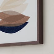 "paper blossoms I" - Art Print in porcelain by Carrie Moradi - Frame Close-up