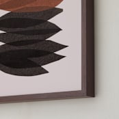 "organic stack" - Art Print in chestnut by Carrie Moradi - Frame Close-up