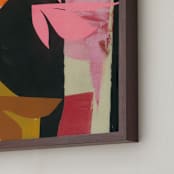"Blaze" - Art Print in Pretty Pink by cyrille gulassa - Frame Close-up