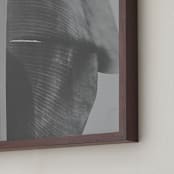 "rainforest leaf" - Art Print in steel grey by Alicia Abla - Frame Close-up
