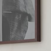 "rainforest leaf" - Art Print in steel grey by Alicia Abla - Frame Close-up