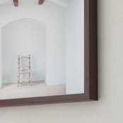 "Seated in Greece II" - Art Print in white by Kaitie Bryant - Frame Close-up