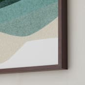 "Rippling Fields II" - Art Print in sea foam by Carrie Moradi - Frame Close-up