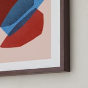 "paper space I" - Art Print in rocket pop by Carrie Moradi - Frame Close-up