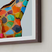 "Safari Spots" - Art Print in Multi by Jess Franks - Frame Close-up