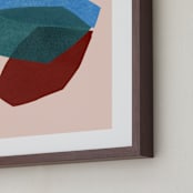 "paper space II" - Art Print in rocket pop by Carrie Moradi - Frame Close-up