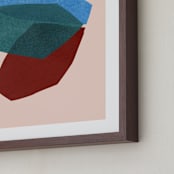 "paper space II" - Art Print in rocket pop by Carrie Moradi - Frame Close-up