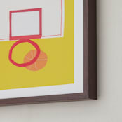 "Basketball Hoop" - Art Print in Slam Dunk Sun by Elliot Stokes - Frame Close-up