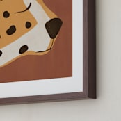"Dreaming Of Africa" - Art Print in Terracotta by Nancy Noreth - Frame Close-up