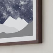 "Into the Nighttime Sky" - Art Print in White by Kirsten McEvenue - Frame Close-up