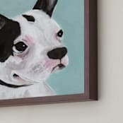 "Lucy" - Art Print in Robin's Egg by Stacey Hill - Frame Close-up