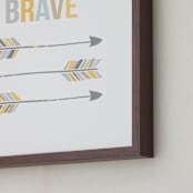 "Brave Little Arrow" - Art Print in Neutral by Kayley Miller - Frame Close-up