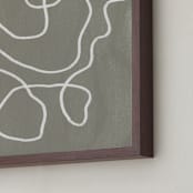 "Hiking in Milford" - Art Print in Moss by Calee A.H. Cecconi - Frame Close-up