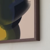 "Consciousness" - Art Print in Golden Velvet by Ashley Ottinger - Frame Close-up
