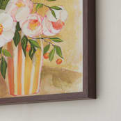 "Summer flowers in a vase" - Art Print in Summer yellow by Lucrecia Caporale - Frame Close-up