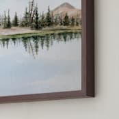 "Point of Clarity" - Art Print in Seabreeze by Laura Morris - Frame Close-up