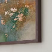 "Don't Fear Aging" - Art Print in Dusty Sage by Christine Olmstead - Frame Close-up