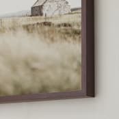 "Highland Prairie IV" - Art Print in wheat by Kamala Nahas - Frame Close-up
