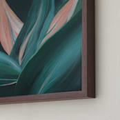 "Agave after Dark" - Art Print in Agave Green by Karen Kaul - Frame Close-up