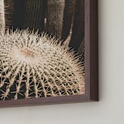 "Pointy Petra" - Art Print in Cactus Beige by K.Short - Frame Close-up