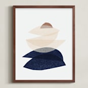 "paper blossoms II" - Art Print in porcelain by Carrie Moradi - Framed