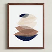"paper blossoms I" - Art Print in porcelain by Carrie Moradi - Framed