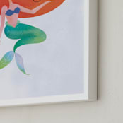 "Under The Sea With Ariel from Disney's The Little Mermaid" - Personalized Art Print in Starfish by Lori Wemple - Frame Close-up