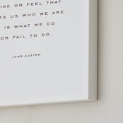 "Your Quote: Portrait Orientation Custom Print" - Custom Print in Rustique by Minted - Frame Close-up