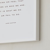 "Your Quote: Portrait Orientation Custom Print" - Custom Print in Rustique by Minted - Frame Close-up