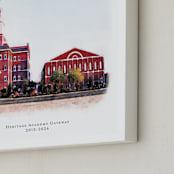 "Your Campus: Portrait Orientation Custom Print" - Custom Print in Paper by Minted - Frame Close-up