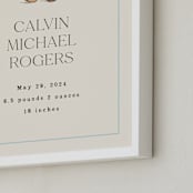 "Baby's Bear: Custom Print" - Custom Print in Frost by Becky Nimoy - Frame Close-up
