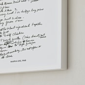 "Your Text: Custom Print " - Custom Print in Black by Minted - Frame Close-up