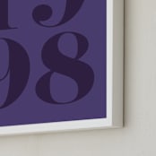 "Your Year: Custom Print" - Custom Print in Midnight Purple by Erica Krystek - Frame Close-up