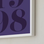 "Your Year: Custom Print" - Custom Print in Midnight Purple by Erica Krystek - Frame Close-up