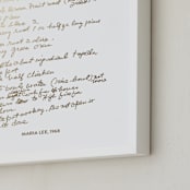 "Your Text: Custom Foil Print" - Custom Foil Print in Gold by Minted - Frame Close-up