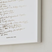 "Your Text: Custom Foil Print" - Custom Foil Print in Gold by Minted - Frame Close-up